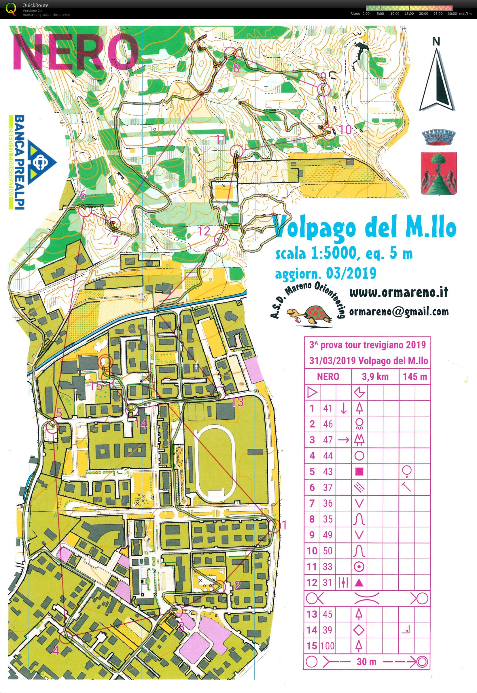 Volpago del Montello - 3 prova o-tour Trevigiano 2019 (31-03-2019)